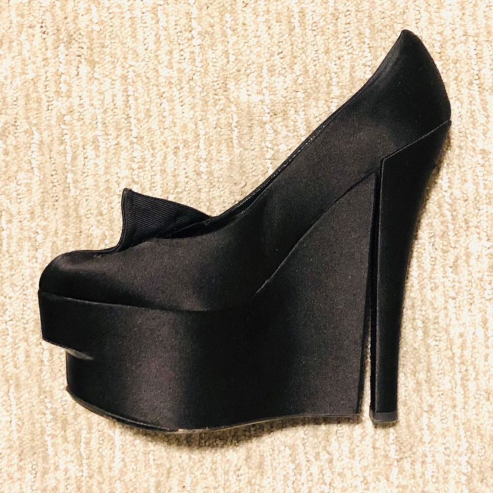 Louis Vuitton Satin Platforms